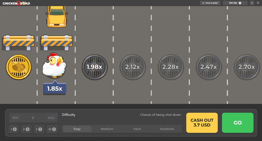 Cash-out et coefficients dans Chicken Road 2